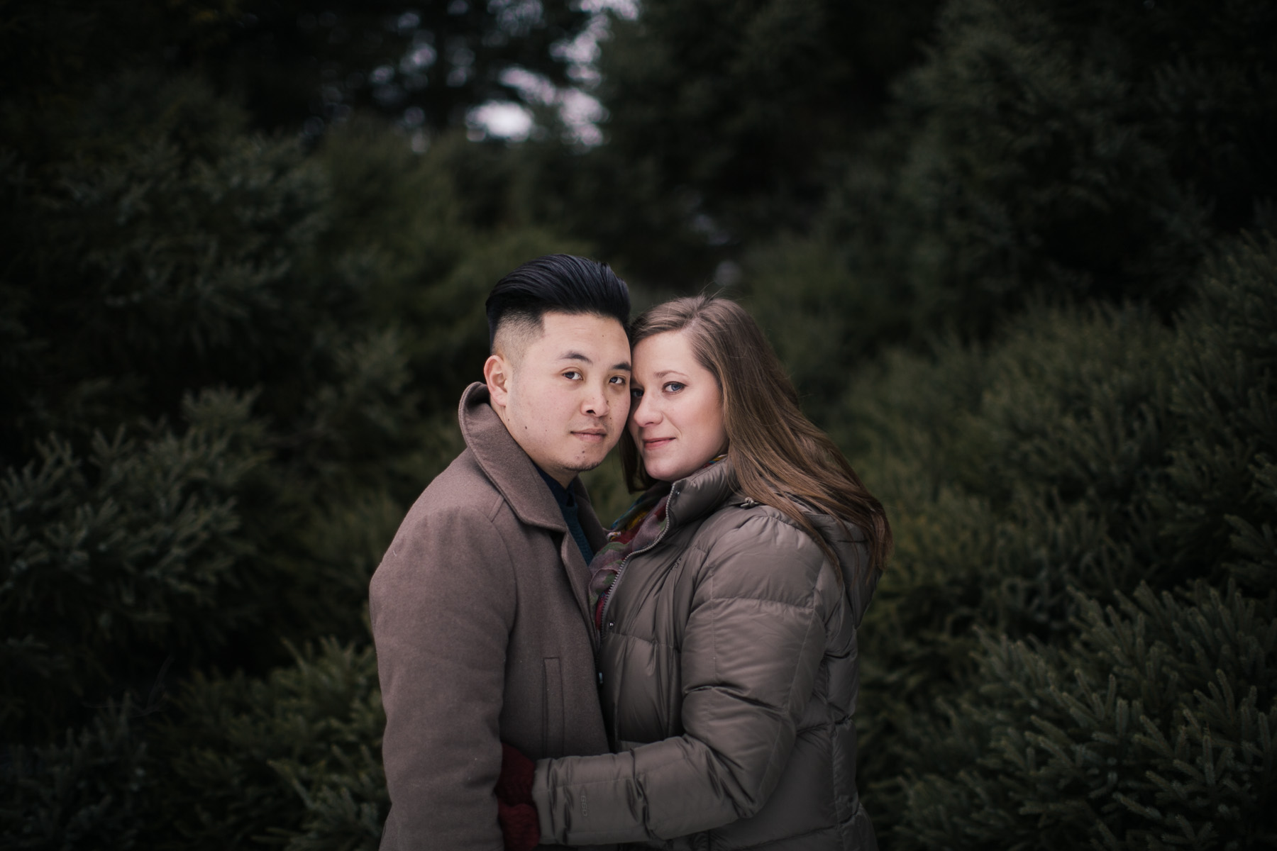 midwest winter engagement